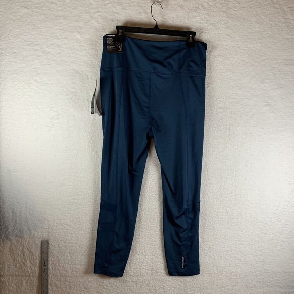 HEAD 7/8 Leggings Women's XL Navy‎ Polyester Stretch Attitude High-Rise 6964 - Picture 8 of 9